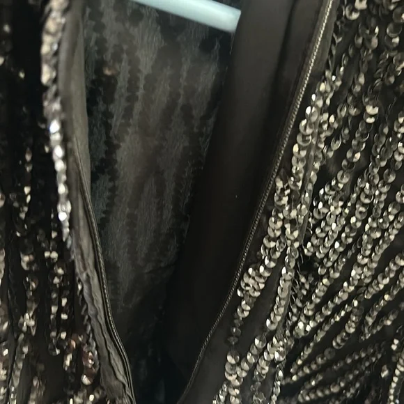 Golden Girls-2 Vintage Stenay Silk Sequence Ritzy Dresses Silk Cocktail attire - Picture 4 of 16